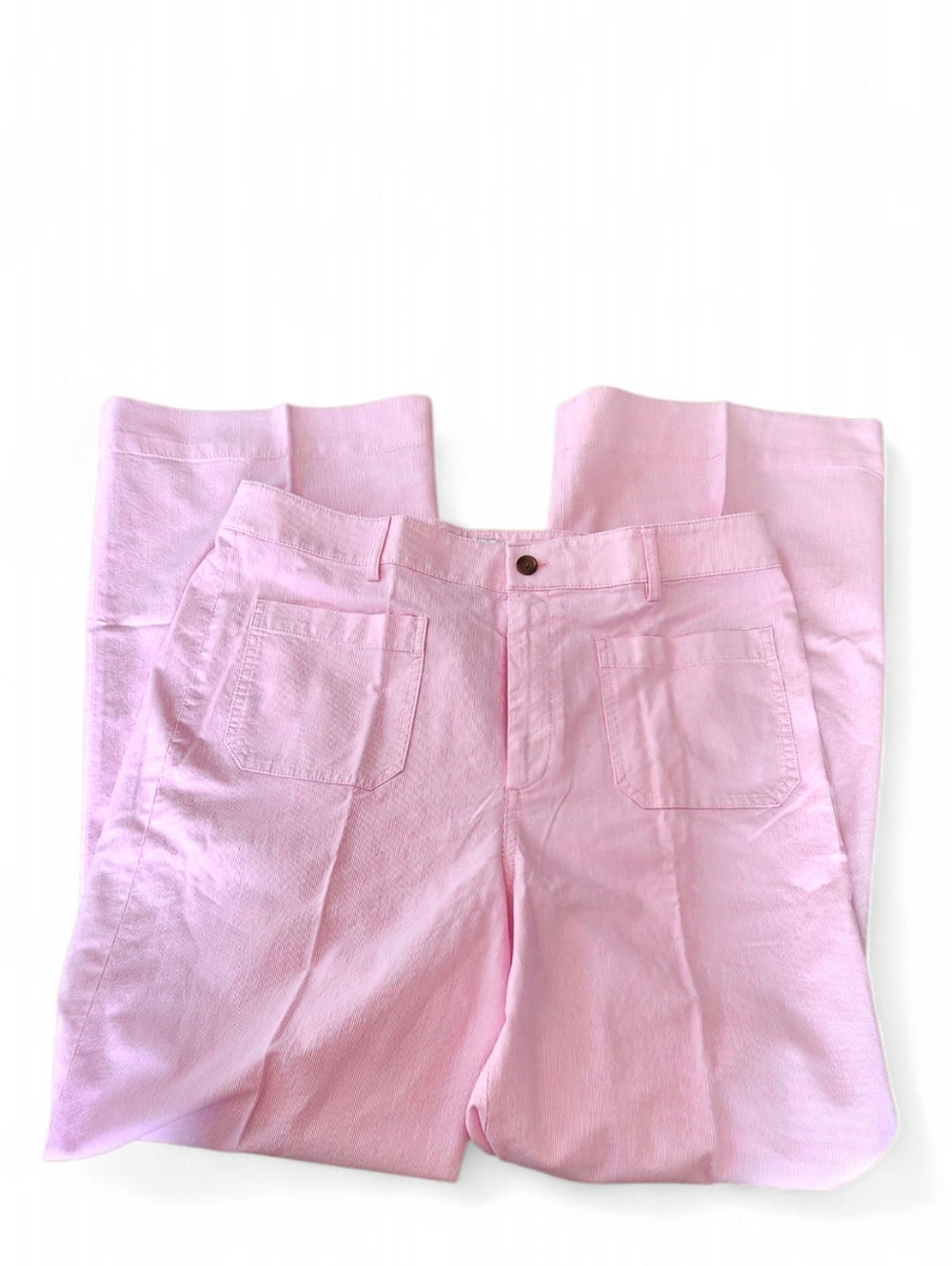 J.Crew Lizzie Wide Leg Pants Azalea Stripe NWT 33Tall - Picture 6 of 10